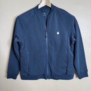 Apple Store Employee Tech Jacket XS Navy Unisex Full Zip Multiple Pockets New